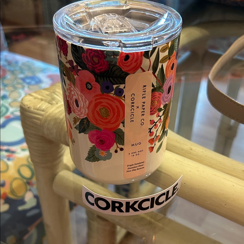 Rifle Paper Co. x Corkcicle triple Insulated Floral Mug